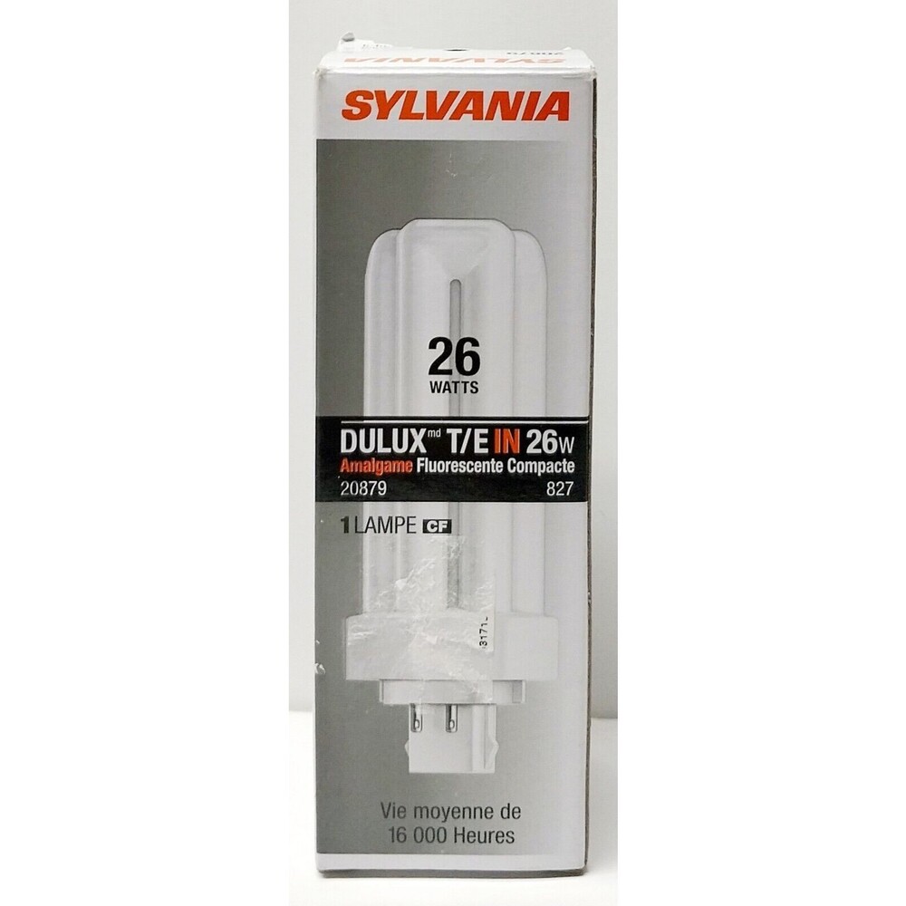 Sylvania 20879 Compact Fluorescent 4 Pin Triple Tube 2700K 26-watt Read Descript
